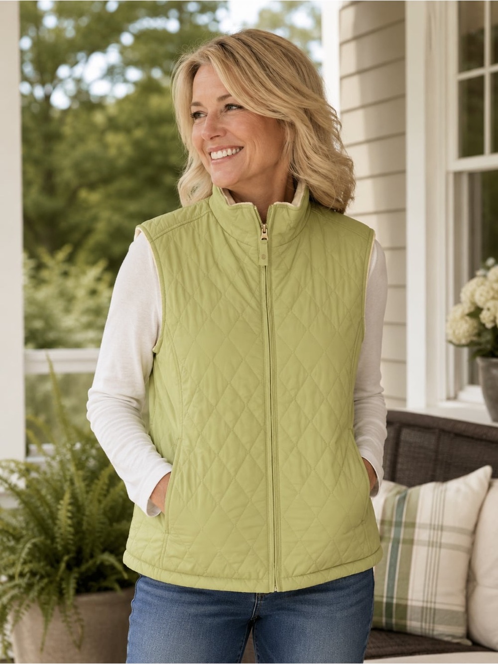 Free Country Women's Reversible Quilted Vest